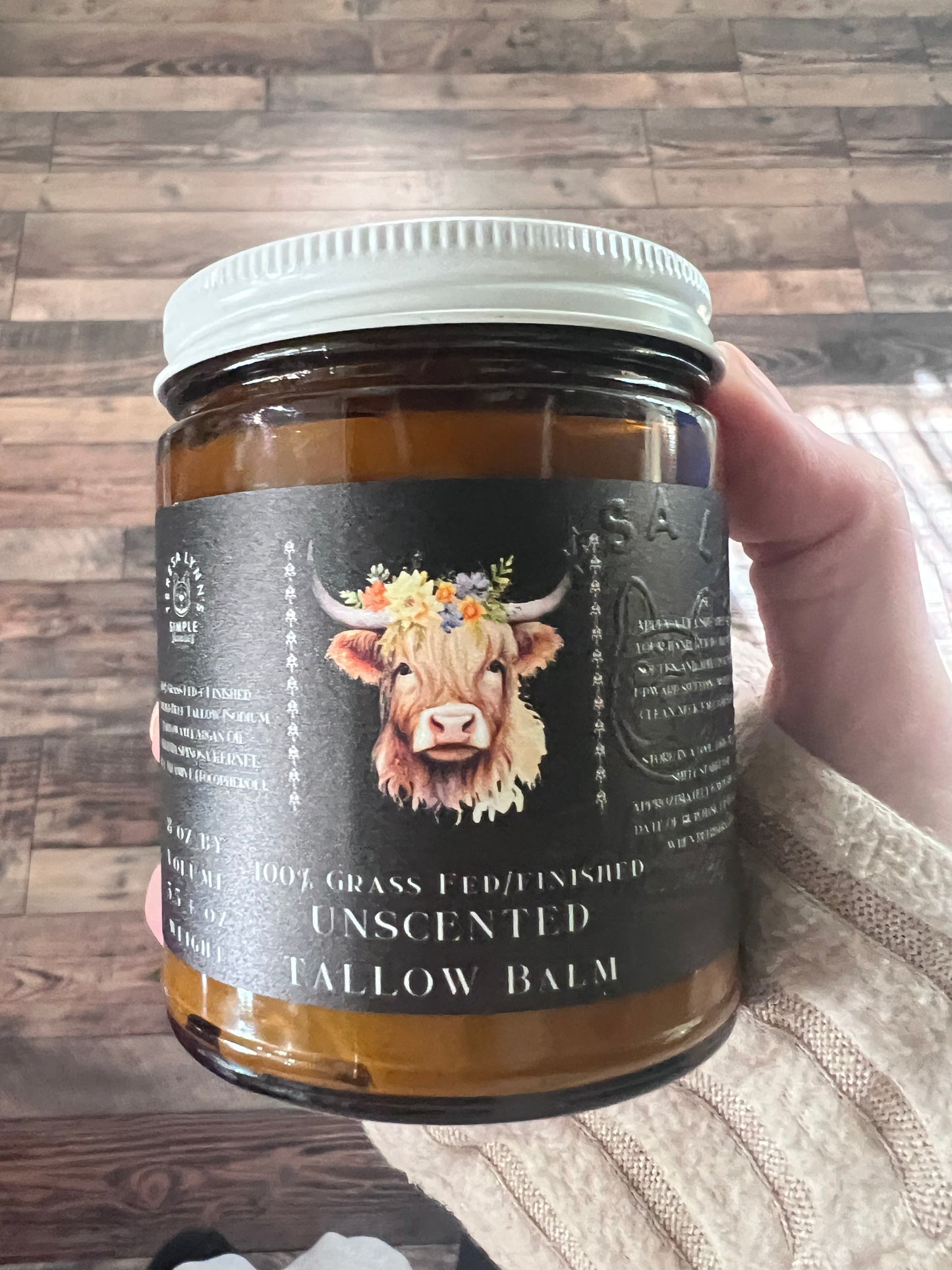 Tallow - Whipped Balm made with 100 Percent Grass Fed/Finished Beef Tallow and infused with our cult classic Ms. Laundy's Oil
