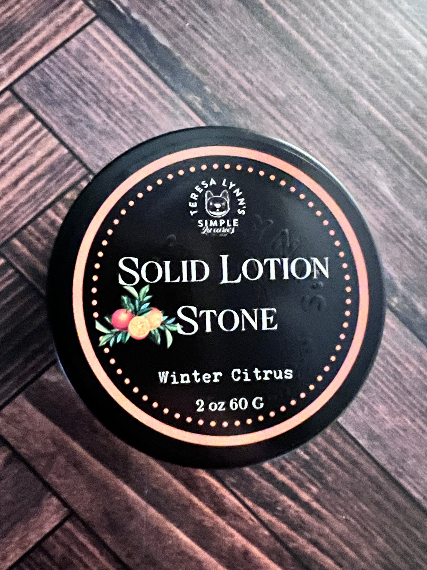 Solid Lotion Stone | Melts on Contact for Silky Soft Skin | Plastic-Free, All-Natural, 2 OZ / 60 Gr - The Preachers Daughter Candle Co