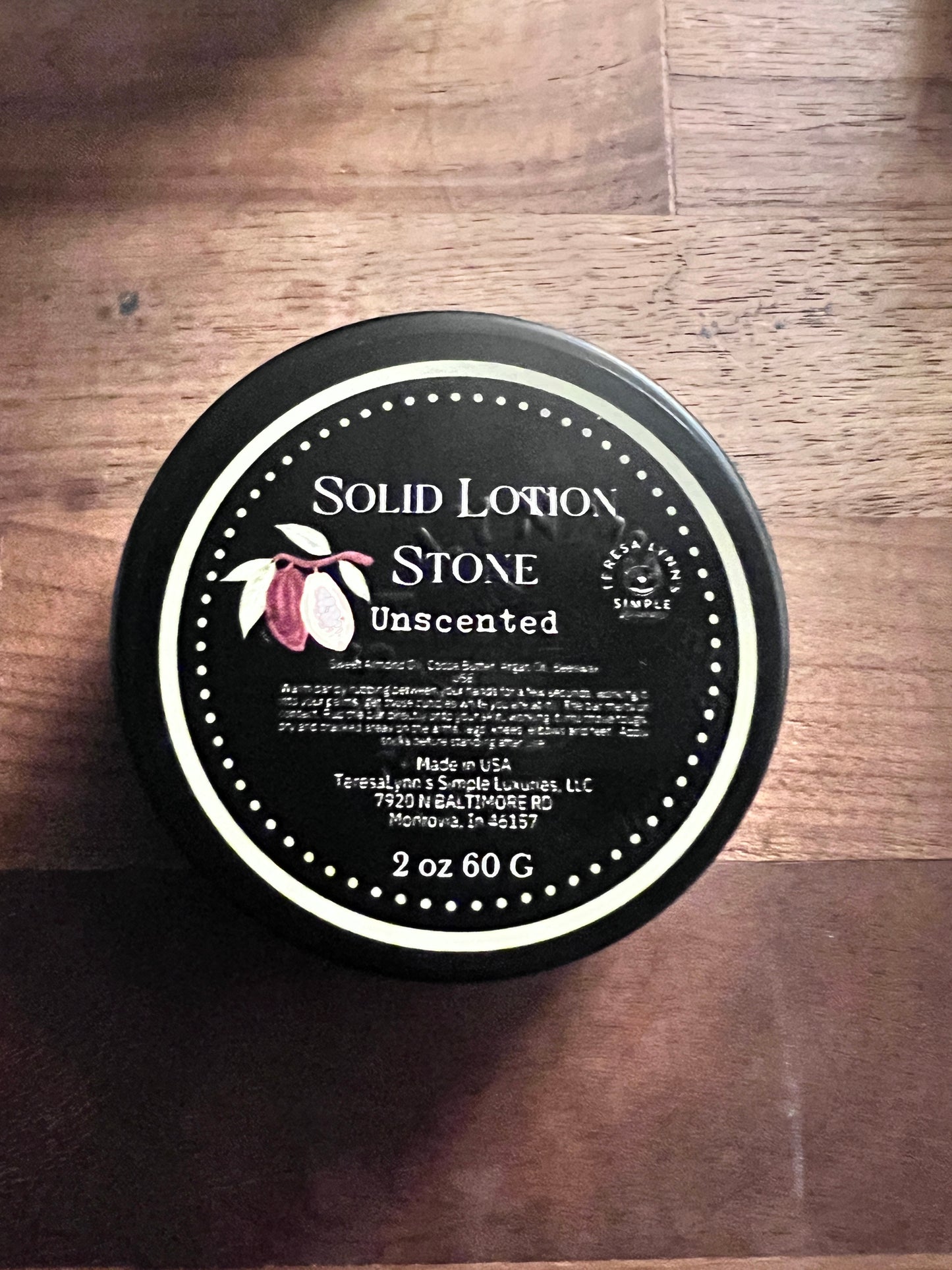 Solid Lotion Stone | Melts on Contact for Silky Soft Skin | Plastic-Free, All-Natural, 2 OZ / 60 Gr - The Preachers Daughter Candle Co
