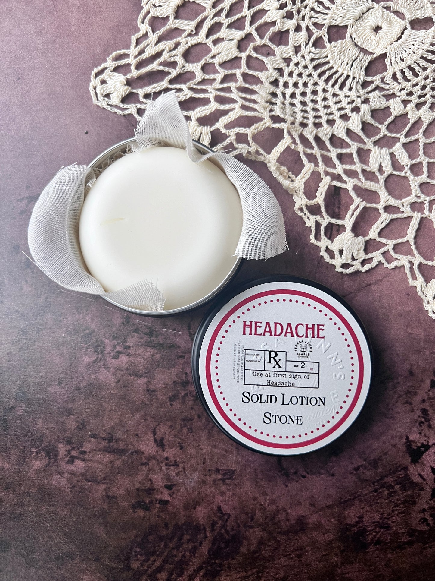 Solid Lotion Stone | Melts on Contact for Silky Soft Skin | Plastic-Free, All-Natural, 2 OZ / 60 Gr - The Preachers Daughter Candle Co