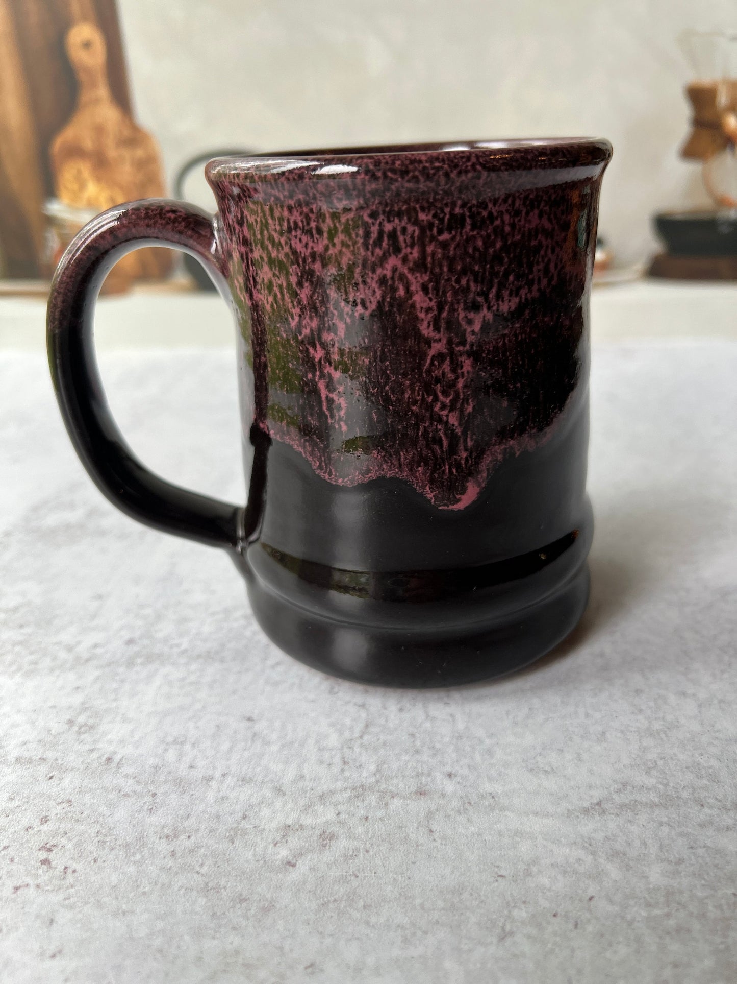 Hand thrown Pottery Shop Mug with our Cute French Bulldog Logo - The Preachers Daughter Candle Co