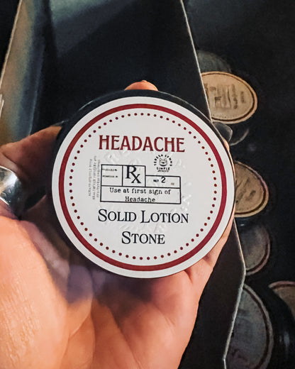 Solid Lotion Stone | Melts on Contact for Silky Soft Skin | Plastic-Free, All-Natural, 2 OZ / 60 Gr - The Preachers Daughter Candle Co
