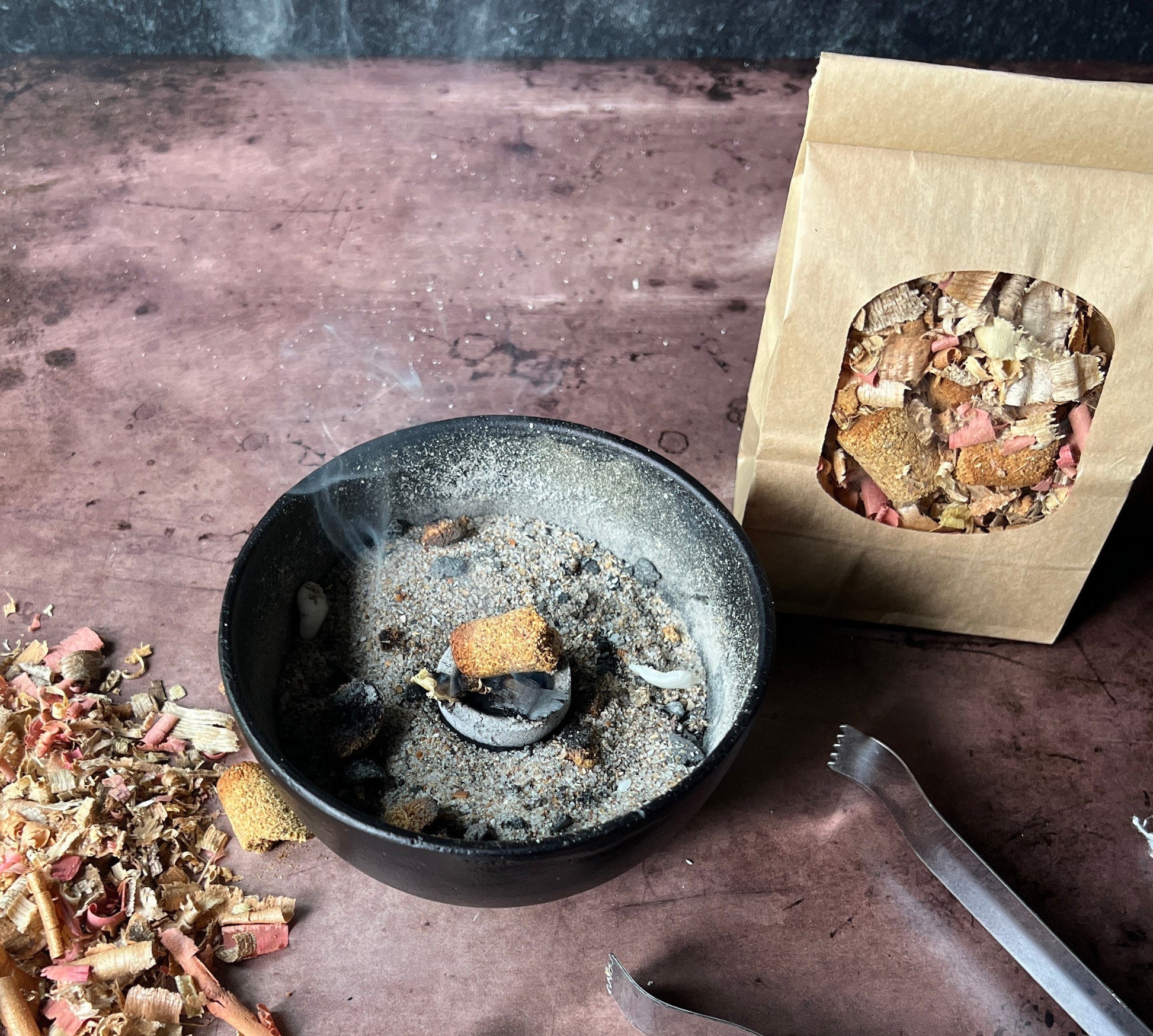 Palo Santo Incense -shavings, end piece , broken cones, Hand rolled, hand made, Natural wood, Ecuadorian, responsibly harvested - The Preachers Daughter Candle Co