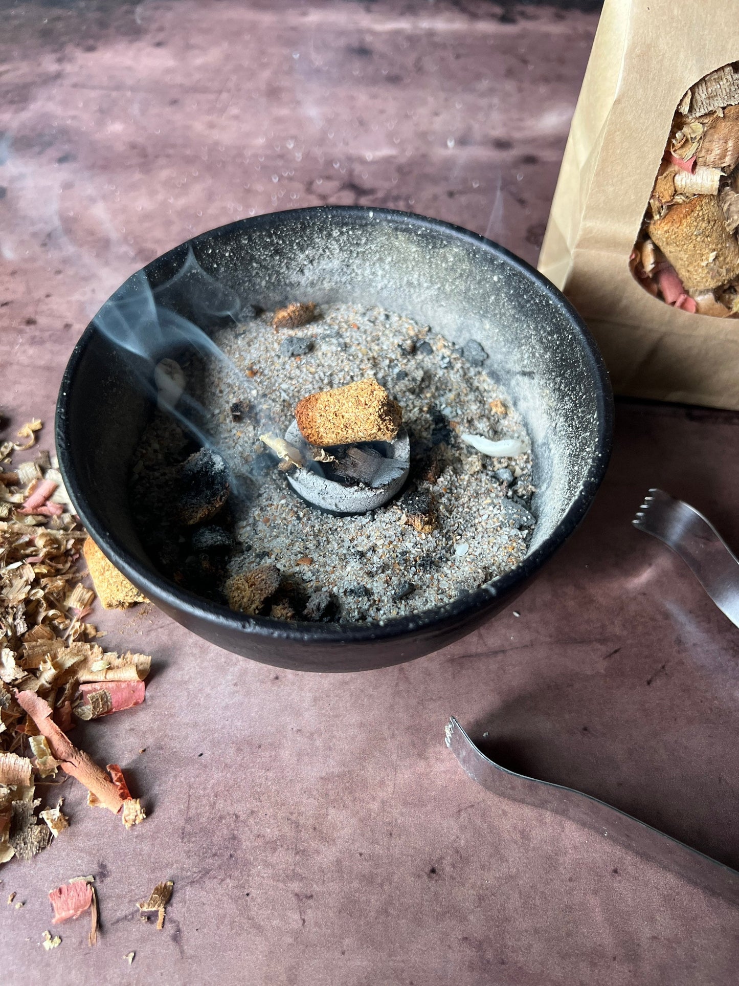 Palo Santo Incense -shavings, end piece , broken cones, Hand rolled, hand made, Natural wood, Ecuadorian, responsibly harvested - The Preachers Daughter Candle Co