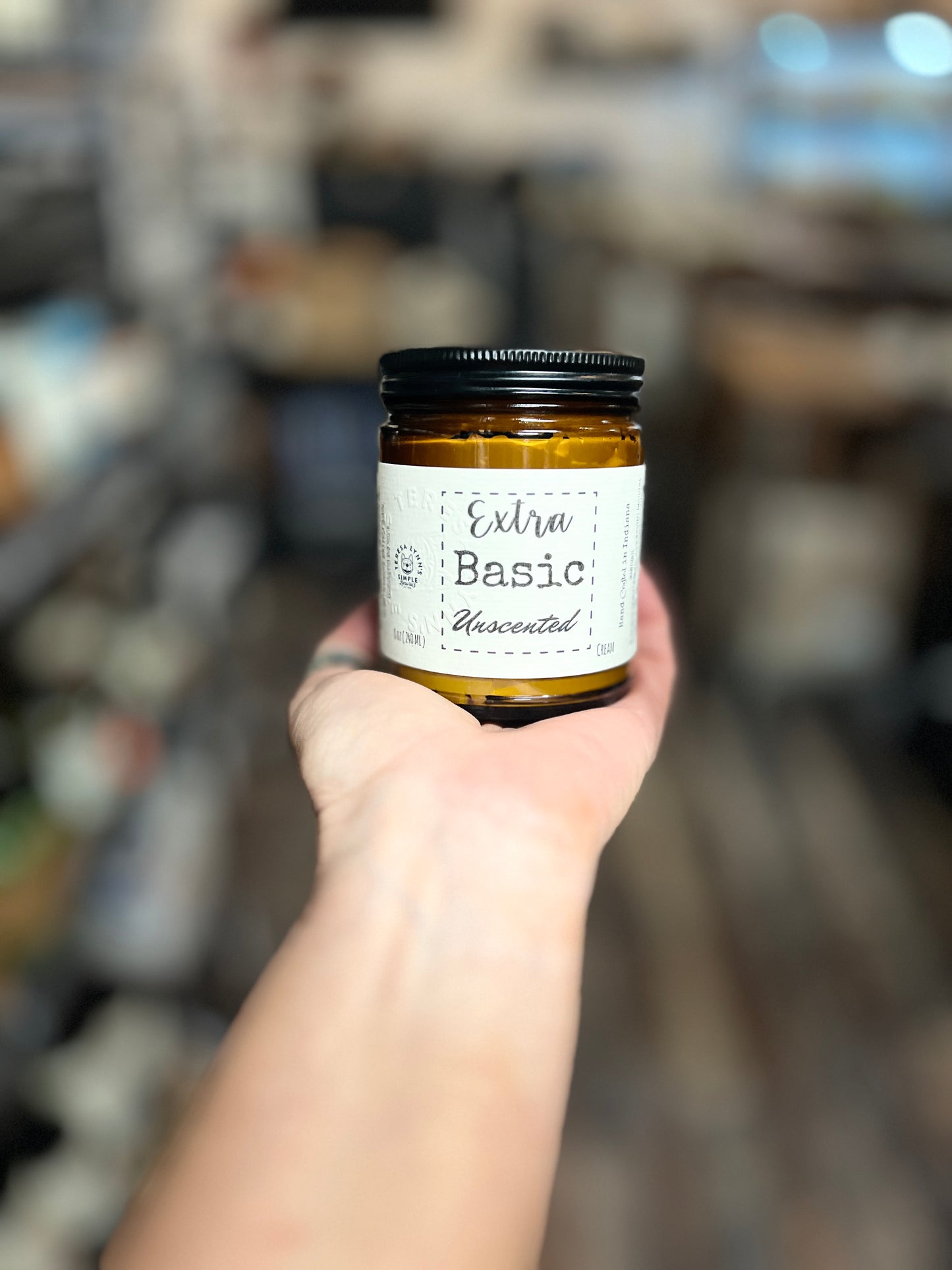 Extra Basic Cream, Unscented Whipped Body Butter - The Preachers Daughter Candle Co