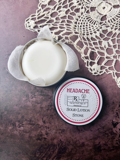 Solid Lotion Stone | Melts on Contact for Silky Soft Skin | Plastic-Free, All-Natural, 2 OZ / 60 Gr - The Preachers Daughter Candle Co