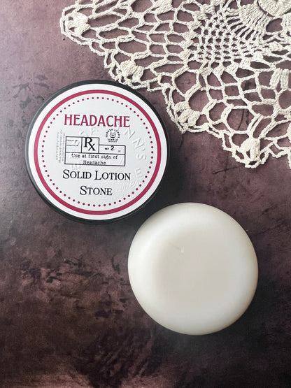 Solid Lotion Stone | Melts on Contact for Silky Soft Skin | Plastic-Free, All-Natural, 2 OZ / 60 Gr - The Preachers Daughter Candle Co