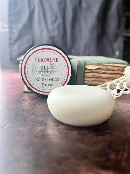 Solid Lotion Stone | Melts on Contact for Silky Soft Skin | Plastic-Free, All-Natural, 2 OZ / 60 Gr - The Preachers Daughter Candle Co