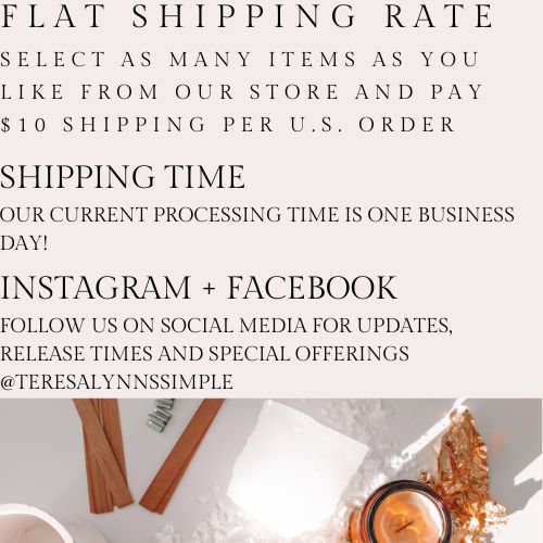 Image of our Flat rate $10 shipping regardless how large your order.