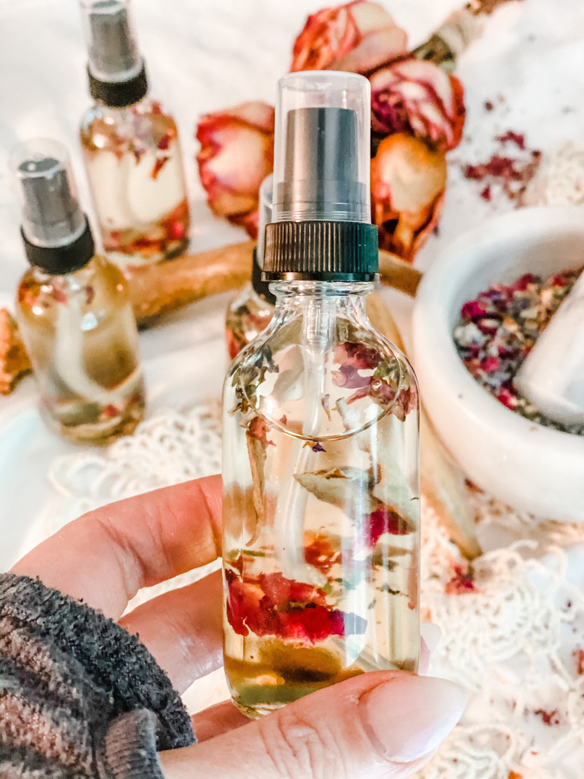 Anointing oil, Choose from: Protection, Calling Back, Love + Money, Self Care Intention Oil - The Preachers Daughter Candle Co