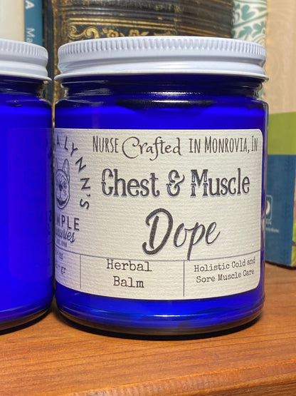 Chest and Muscle Dope, herbal support cream - The Preachers Daughter Candle Co