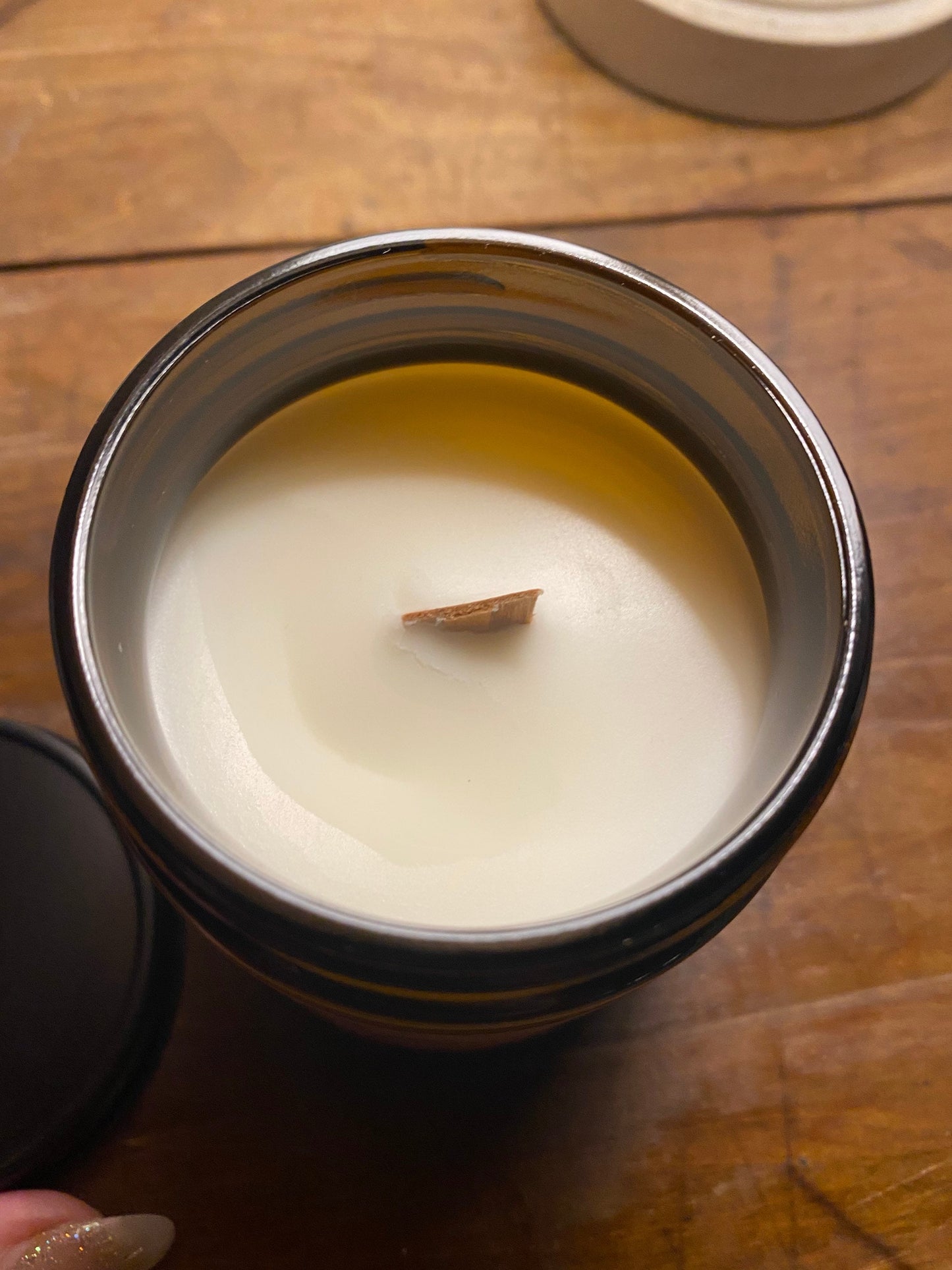 Digestion, wooden wick, aromatherapy candle, soy wax candle, brown jar, self care, holistic health, nausea, essential oil, phthalate free - The Preachers Daughter Candle Co