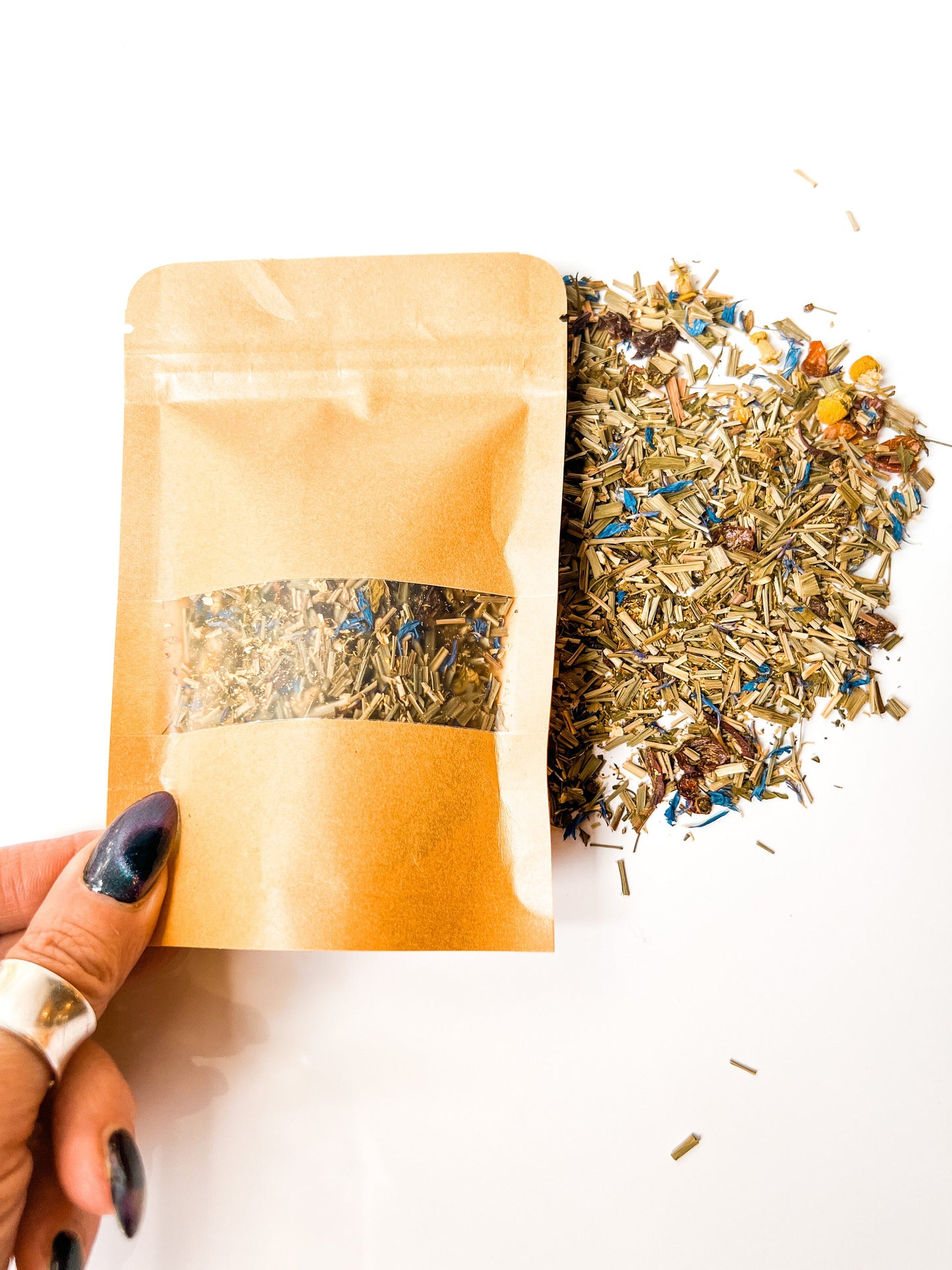 Headache - Soothing Herbal Tea for Headache Relief with Nettle and Rose Petals - The Preachers Daughter Candle Co